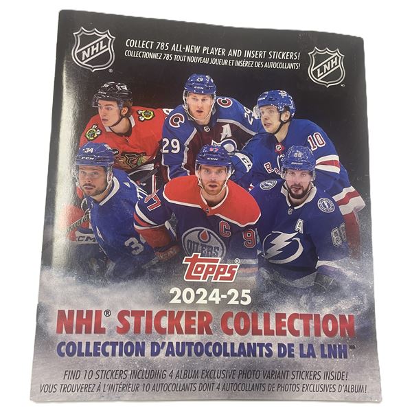 2024-25 Topps NHL Hockey Sticker Collection Album