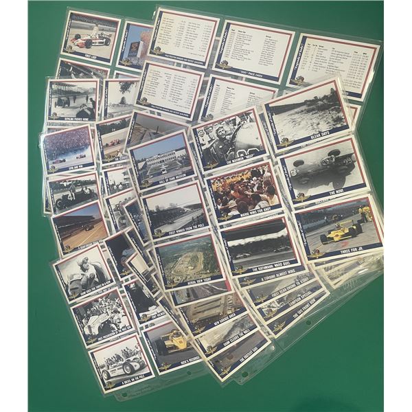Legends of Indy 1992 Race Car Trading Cards.