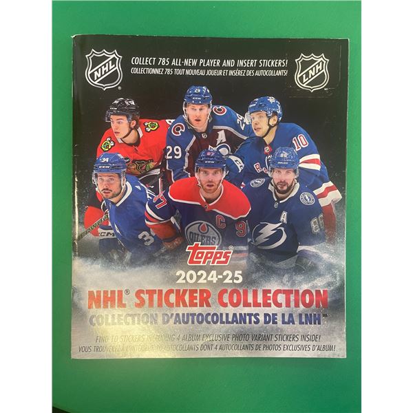 2024-25 Topps NHL Hockey Sticker Collection Album