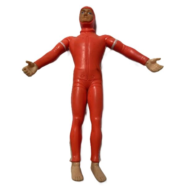 Vintage 1969 Mattel Sea Devils Commander Chuck Carter action figure.