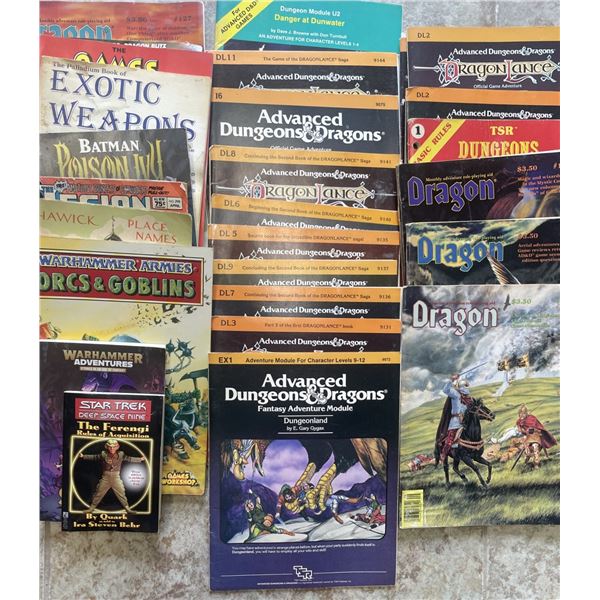 Group of Magazines with D&D modules