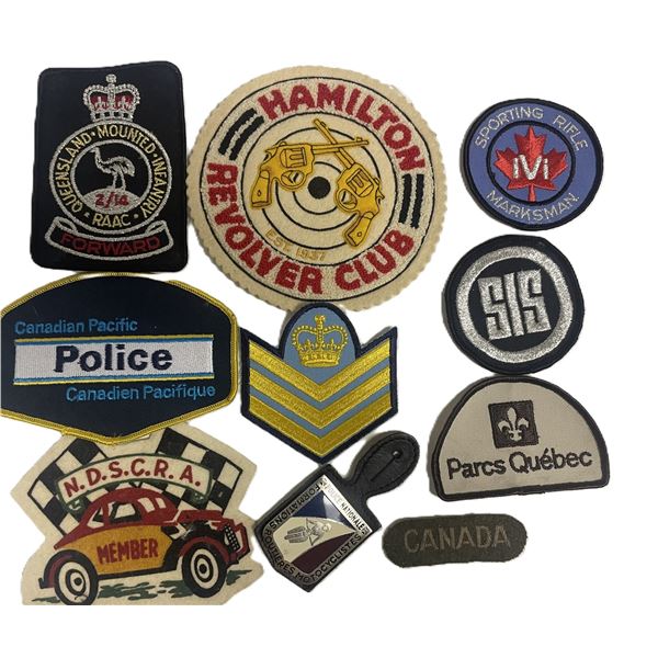 Group of 10 Badges / Patches