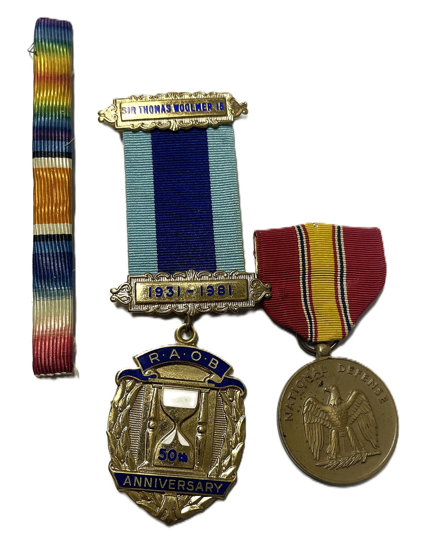 50th-anniversary medal set from the Royal Antediluvian Order of ...