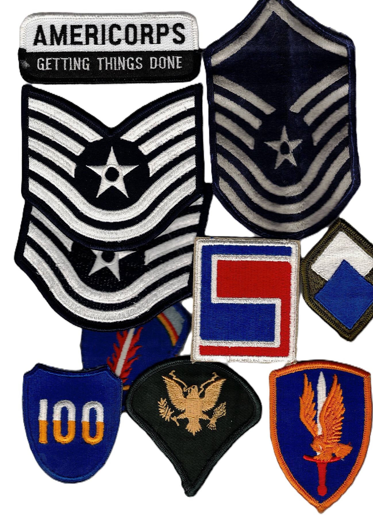 Group of 10 Badges / Patches