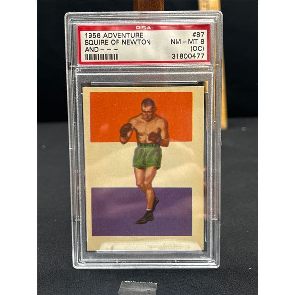 1956 Adventure "Squire of Newton" Jack Sharkey #87 NM-MT PSA 8