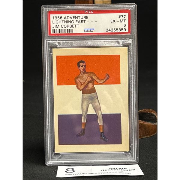 1956 Adventure "Lightning Fast" Jim Corbett #77 EX-MT PSA 6
