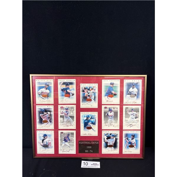 1996 Montreal Expos Leaf Signature Autographs Collection Framed