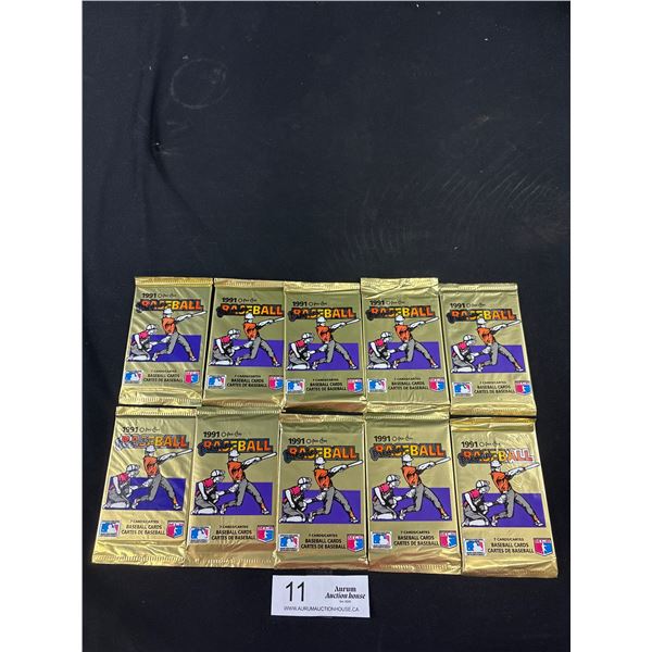 1991 O-Pee-Chee Premier Baseball 7 Card Pack x10