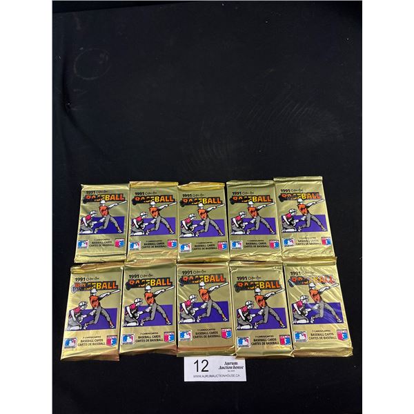 1991 O-Pee-Chee Premier Baseball 7 Card Pack x10