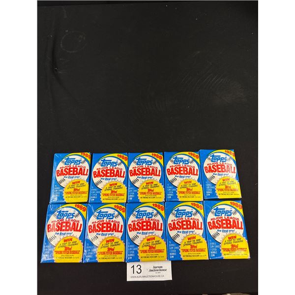 1989 Topps Major League Baseball Bubble Gum Card Pack x10