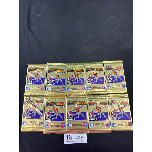 1991 O-Pee-Chee Premier Baseball 7 Card Pack x10