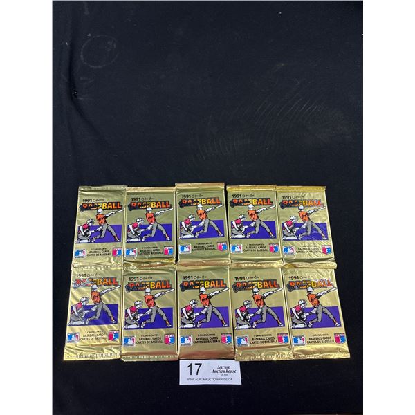 1991 O-Pee-Chee Premier Baseball 7 Card Pack x10