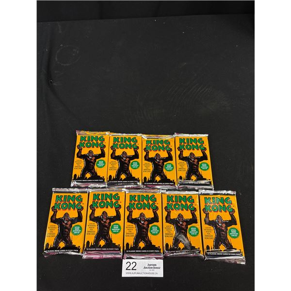 1993 King Kong Trading Cards pack x 9
