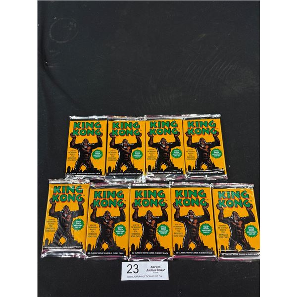1994 King Kong Trading Cards pack x 9