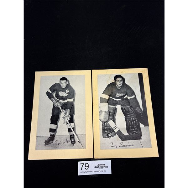 1944-64 Terry Sawchuck and Sid Abel Group 2 Bee Hive Photo