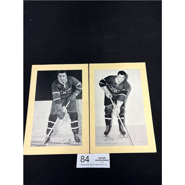1944-64 Doug Harvey and Bernard Geoffrion Group 2 Bee Hive Photo