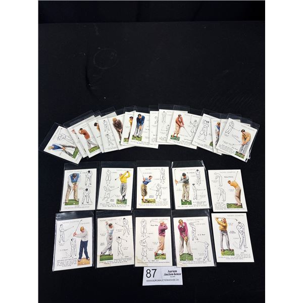 Complete Set of 25 1939 John Player's & Sons Golf Cigarette Cards