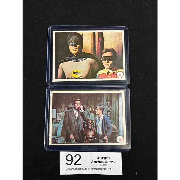 1966 Topps Batman Bat Laffs #4 and 5