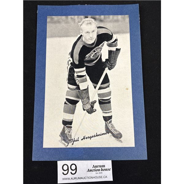 1934-43 Phil Hergesheimer Group 1 Bee Hive Hockey Photo