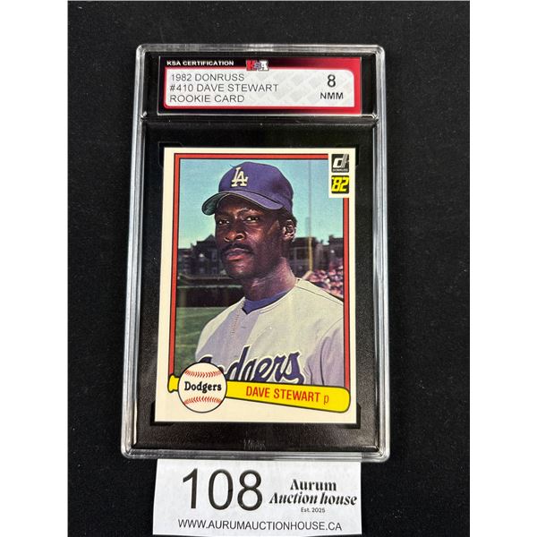 1982 Dave Stewart High Grade Rookie Card