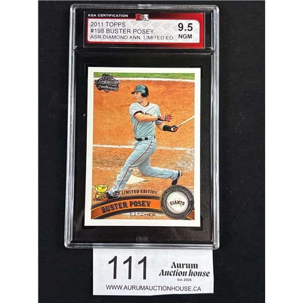 Limited Edition Diamond Anniversary Rookie Cup Buster Posey Rookie Card KSA-9.5