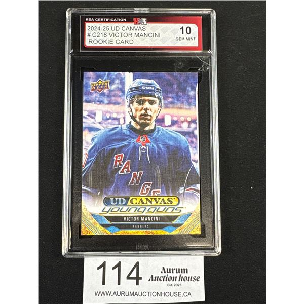 UD Canvas Victor Mancini Rookie Card KSA-10