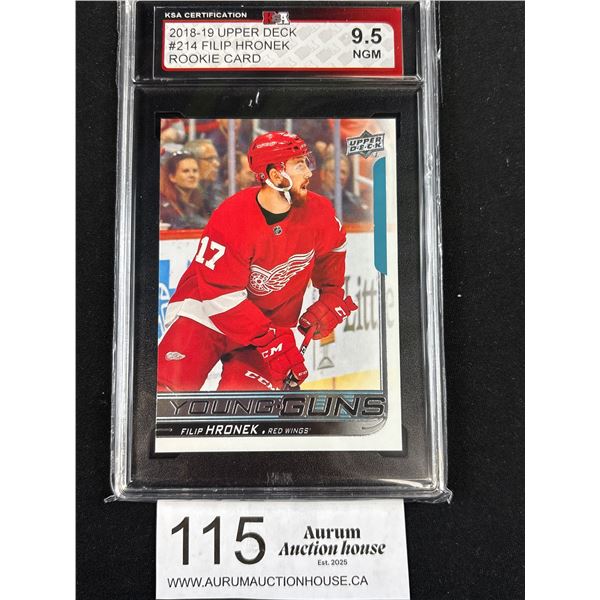Filip Hronek Canucks UD. Young Guns Rookie Card KSA-9.5 NGM