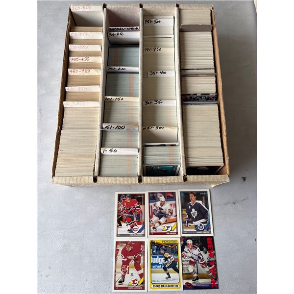 Box Lot of Hockey Cards O.P.C. etc