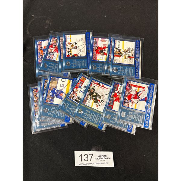 Complete Subset #1-15 2016-17 Tim Hortons Game Day Action Inc. McDavid #7, Crosby #10, Ovechkin #14