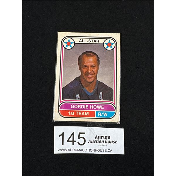 1974 O.P.C. Gordie Howe 1st Team All Star Card