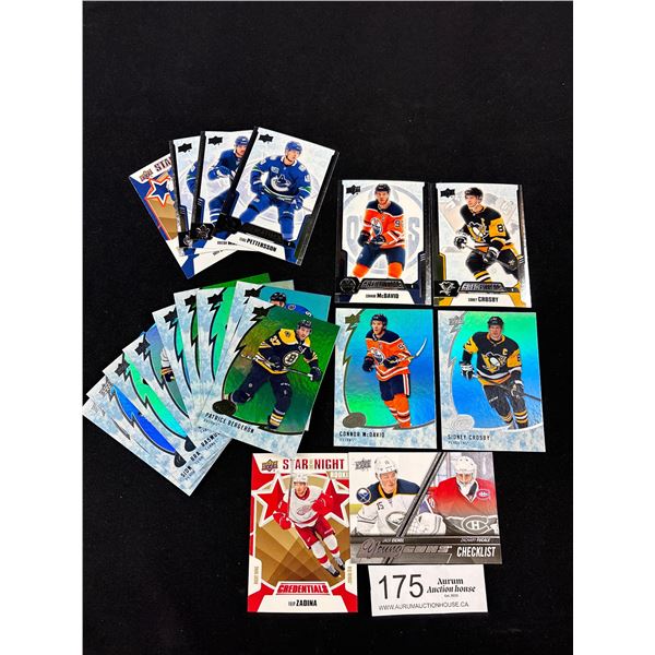 Lot of 20 NHL Star Cards, Connor McDavid, Sydney Crosby and Nathan Mckinnen