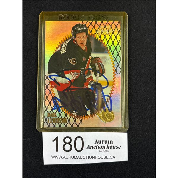 Signed Daniel Alfred Son Senators/HOF NHL Rookie Card Autographed