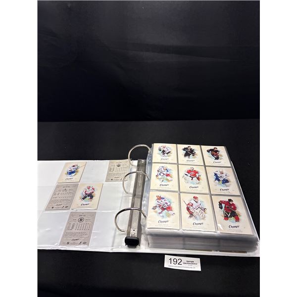 Binder Lot of 2008-09 Upper Deck Champs Hockley Cards