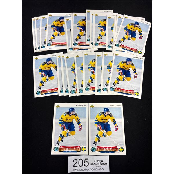 Lot of 27 Peter Forsbell Upper Deck #235 Rookie Cards