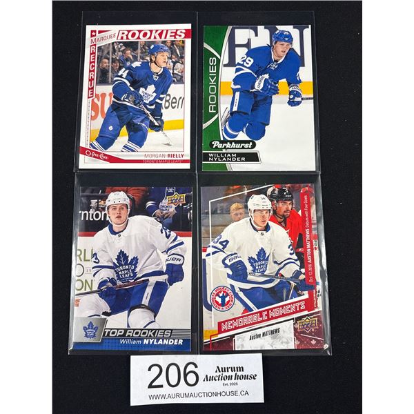 Lot of 4 Toronto Maple Leaf Rookie Cards