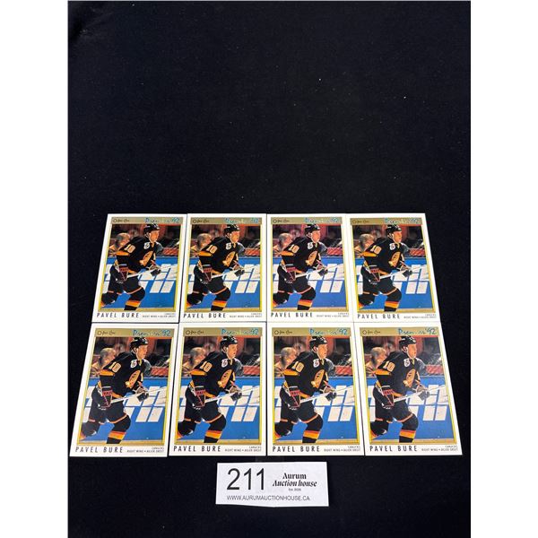 Lot of 8 Pavel Bure Rookie Cards