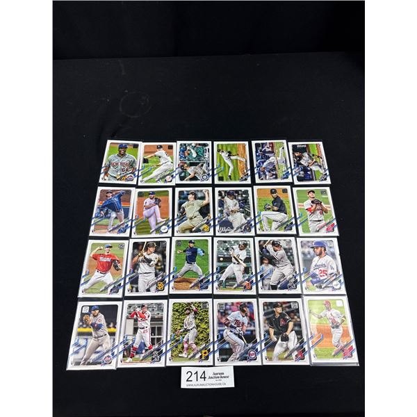 Lot of 24 2021 Topps 70 Years Rookie Cards - Mint Cond.
