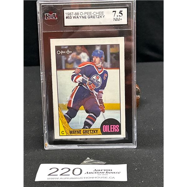 1987-88 O-Pee-Chee #53 Wayne Gretzky KSA 7.5