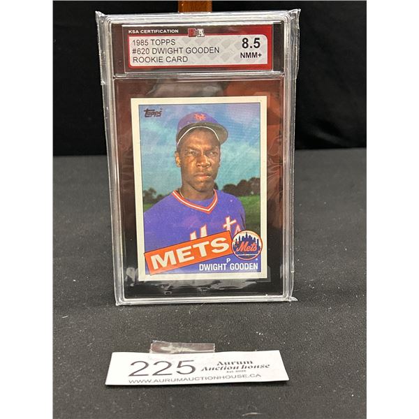 1985 Topps #620 Dwight Gooden Rookie Card KSA 8.5