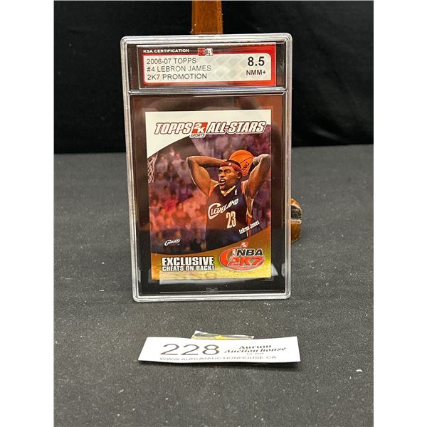 2006-07 Topps #4 Lebron James Exclusive Ltd Ed Promotional Card KSA 8.5