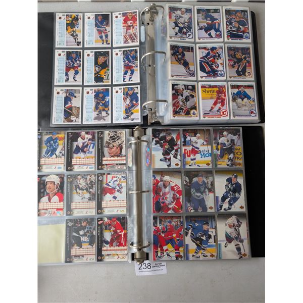 Binder lot of 1990 Upper Deck Hockey Cards