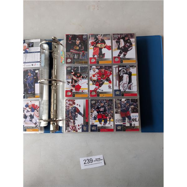 Binder lot of 2009-10 Upper Deck Hockey Cards & Binder of 1996 Upper Deck Hockey Cards