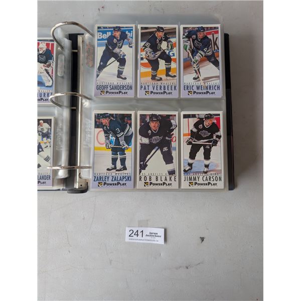 Binder Lot of 1993-4 Fleer Power Play Hockey Cards