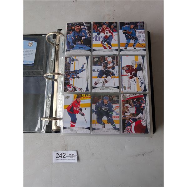 Binder Lot of 2011-2012 Upper Deck Series 1 Hockey Cards