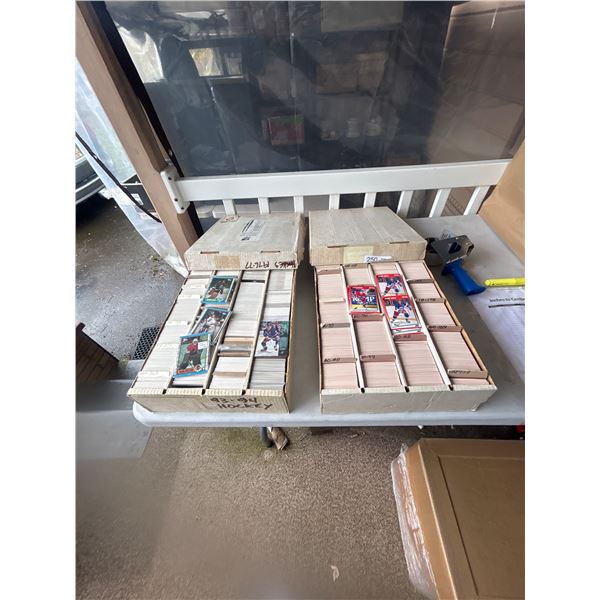 2 Boxes of Older Hockey Cards 90's etc