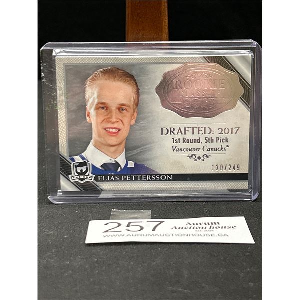 2018-19 "The Cup" 2019-EP Elias Pettersson LTD ED 120/249 'Rookie Class 2019'