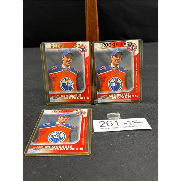 Lot of 3 Connor McDavid Rookie Cards