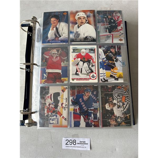 Binder Lot of 1995 Upper Deck Hockey Cards