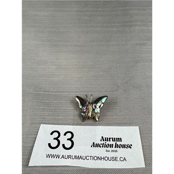 Sterling Silver Butterfly Brooch