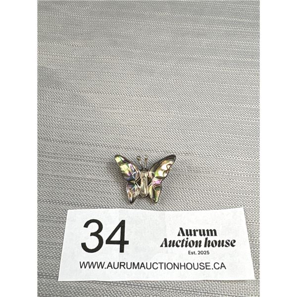 Sterling Silver Butterfly Brooch